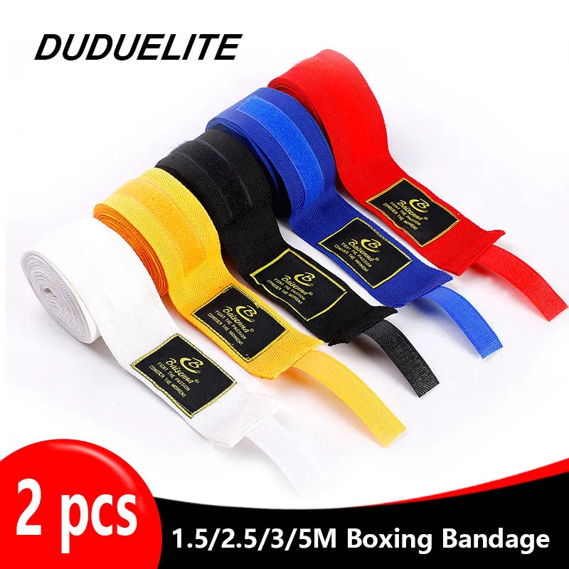 Cotton Boxing Hand Wraps – 2 Rolls (1.5/2/3/5M)